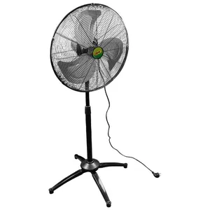 JBM - Ventilateur sur pied 53189 120W 3 vitesses D56.5cm Gris