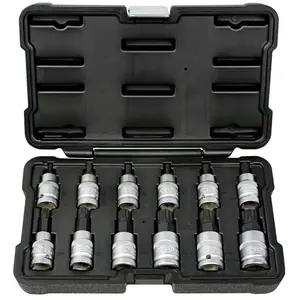 Comparateur de prix : Jbm Jeu de douilles 12 pièces de 1/2 - 12 pans - chrome"
