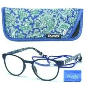 Lunettes de lecture Bads Bleu Fleurs Temple Bleu 3.50 1pcVendu pardocmorris