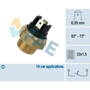 Comparateur de prix : FAE 37380 Interrupteur de température, ventilateur de radiateur