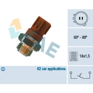 Comparateur de prix : Interrupteur de température, ventilateur de radiateur FAE 36440