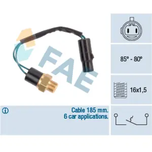 Comparateur de prix : Interrupteur de température, ventilateur de radiateur FAE 36610