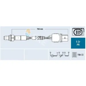 Sonde lambda FAE, par ex. pour Seat, Skoda, Audi, VW pas cher