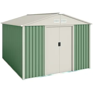 Abri de jardin en métal Galliv 7.86 m2 - Garantie 10 ans - 261x301x198... pas cher