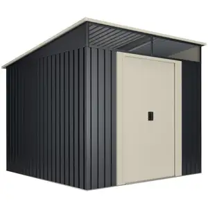 Abri de jardin Wasabi Stark 5.6 m2 - Garantie 10 ans - 236x238x203cm. ... pas cher