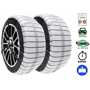 TRENDY Chaussettes textile auto Suv 4x4 235/65-18 255/55-19 225/55-20 homologuées loi Montagne