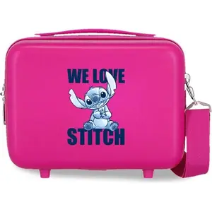 Disney Stitch Nececer Adaptable Rose 29 x 21 x 15 cm Rigide ABS 9,14 L... pas cher
