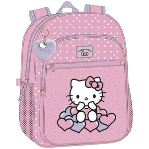 Joumma Disney Stitch Hearts & Dots Sac à dos scolaire adaptable à char... pas cher