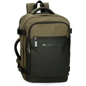 Pepe Jeans Jarvis Valise cabine, Vert foncé, Sac à dos cabine pas cher