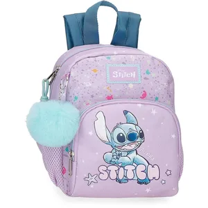 Disney Joumma Lovely Stitch Sac à dos préscolaire Violet 19 x 24 x 10 ...