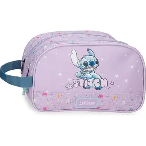 Joumma Disney Lovely Stitch Trousse de Toilette Violet 26 x 16 x 11 cm... pas cher