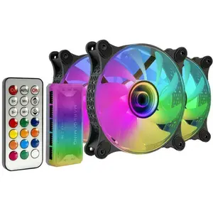 Comparateur de prix : MARSGAMING Mars Gaming MF-3DKIT Kit 3 Ventilateurs ARGB 12cm Infinity Mirror Noir