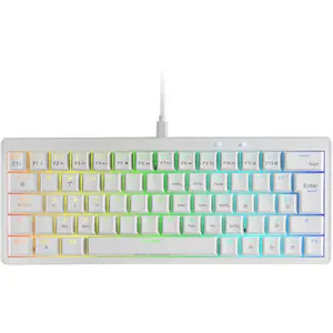 Comparateur de prix : Mars Gaming Clavier Mécanique 60% RGB MKMINIPRO Hot-Swap Switch Marron Français Blanc