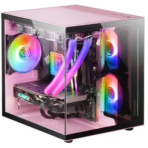 Mars Gaming MC-VIEW Mini Tour en Verre Trempé USB 3.0 Rose