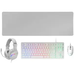 MARSGAMING Mars Gaming Kit De Jeu Souris Clavier Casque Tapis De Souris Mcp-rgb3w