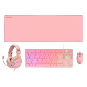 Mars Gaming Kit De Jeu Souris Clavier Casque Tapis De Souris Mcp-rgb3p pas cher