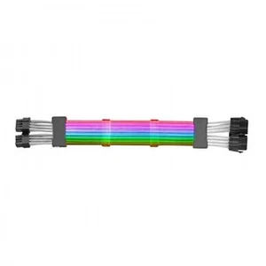 Mars Gaming MCA-16 Cable Extensor ARGB 8+8pin PCIe Para Tarjeta Gráfica 310mm pas cher