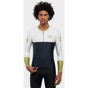 Siroko Maillot velo manches longues homme cyclisme m2 bavaria bleu marine pas cher