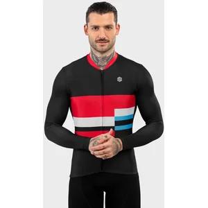 Homme Cyclisme maillot vélo manches longues M2 Riemst Siroko Noir S pas cher