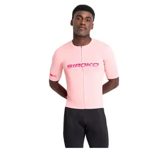 Siroko Maillot velo mesh manches courtes homme cyclisme m8 metre rose pas cher