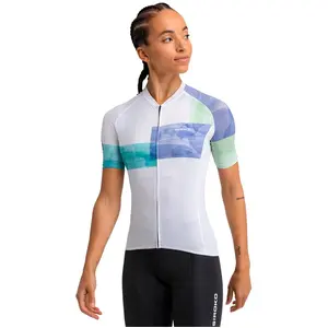 Siroko Maillot velo ultraleger femme cyclisme m3 eclat blanc pas cher
