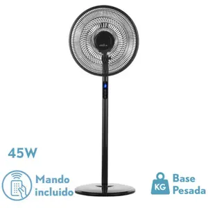 FABRILAMP Ventilateur Sur Pied Icon Noir 45W Oscillant