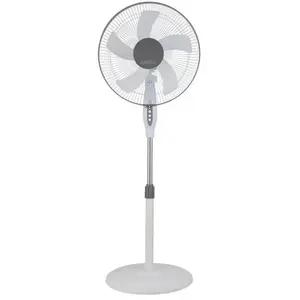 FABRILAMP Ventilateur Sur Pied Belmonte Blanc/Gris 45W 3 Vitesses Oscillant