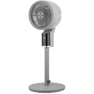 Fabrilamp - Ventilateur sur pied gris persan/chrome de 50w 3vel regx33... pas cher