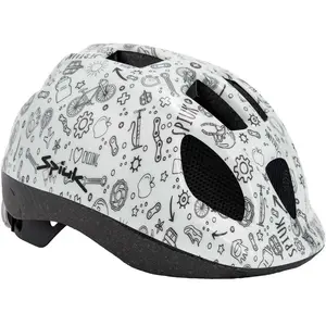Comparateur de prix : Spiuk Kids LED Casque Jeunesse Unisexe, Blanc, XS/S (46/53 cm) EU