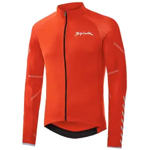 Maillot Spiuk Top Ten manche longue rouge brillant - S pas cher