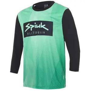 Maillot Spiuk All Terrain manche 3/4 vert noir - M pas cher