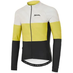 Maillot Spiuk Top Ten manche longue jaune blanc noir - S pas cher