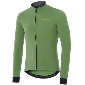 Maillot Spiuk Profit Cold and Rain manche longue vert foncé - XXL