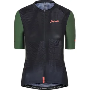 Maillot Spiuk Summum Searcher manche courte noir vert femme - S pas cher
