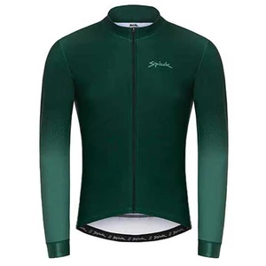 Maillot Spiuk Momentum manches longues vert noir - L pas cher