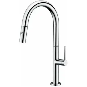 Robinet de cuisine monocommande Modèle SAMOA Couleur Gris Finition chromée [ IMEX® ] pas cher