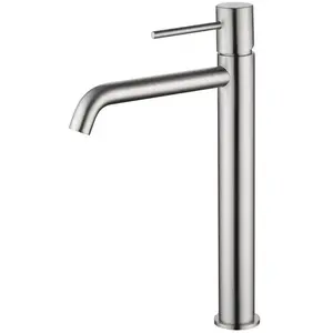 IMEX BDM039-3NQ monza Grifo Monomando Lavabo Caño Alto Color Níquel Cepilla... pas cher