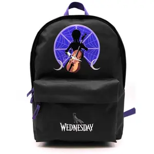 Comparateur de prix : Sac à dos - Toybags - Wednesday - Noir - 43x31x13,5cm - Confortable et stylé