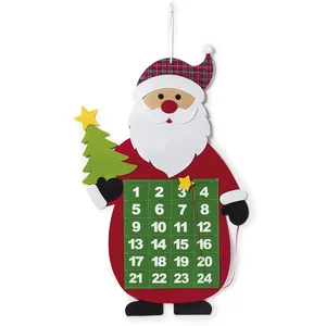 Mopec NA27 Calendrier de l'Avent en feutre Papa Noel 48 x 74,5 cm File...Vendu paramazon
