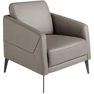 Comparateur de prix : Angel Cerda Fauteuil en cuir gris foncé 5134C, 78 x 80 x 82