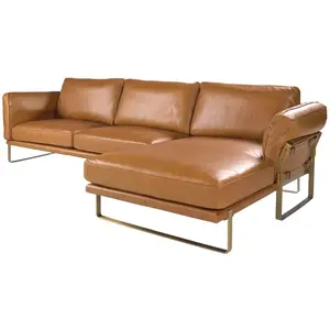 Comparateur de prix : ANGEL CERDA Chaise longue en cuir camel au design élégant et moderne