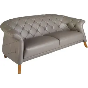Comparateur de prix : Angel Cerda Canapé Chester 2 places cuir gris