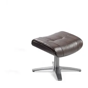 Comparateur de prix : Pouf pivotant rembourré en cuir 5003C, 39 x 52 x 40 cm. -