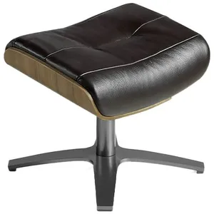 Angel Cerda Pouf pivotant rembourré en cuir