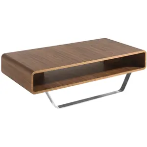 Comparateur de prix : Table basse 1 niche bois noyer et acier inoxydable hena Angel Cerda