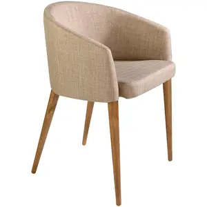 Comparateur de prix : AC ANGEL CERDÁ Chaise en tissu avec pieds en bois noyer 4007C, 59 x 56 x 78 cm. -