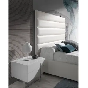 Comparateur de prix : Angel Cerdà¡ Table de chevet en bois blanc et acier 7003C, 60 x 42 x 45 cm. -