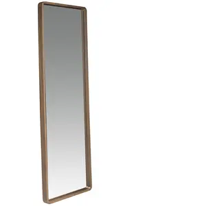 Angel Cerda - Miroir sur pied avec cadre en bois plaqué noyer - 60x190x7 cm T.U