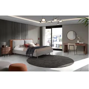 Comparateur de prix : Angel Cerda Lit en tissu et simili cuir avec pieds en acier 7123C, 228 x 221 x 103 cm. -