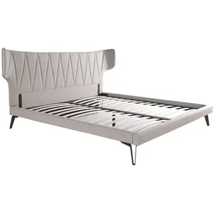 Comparateur de prix : Angel Cerdá Lit En Tissu Gris Clair